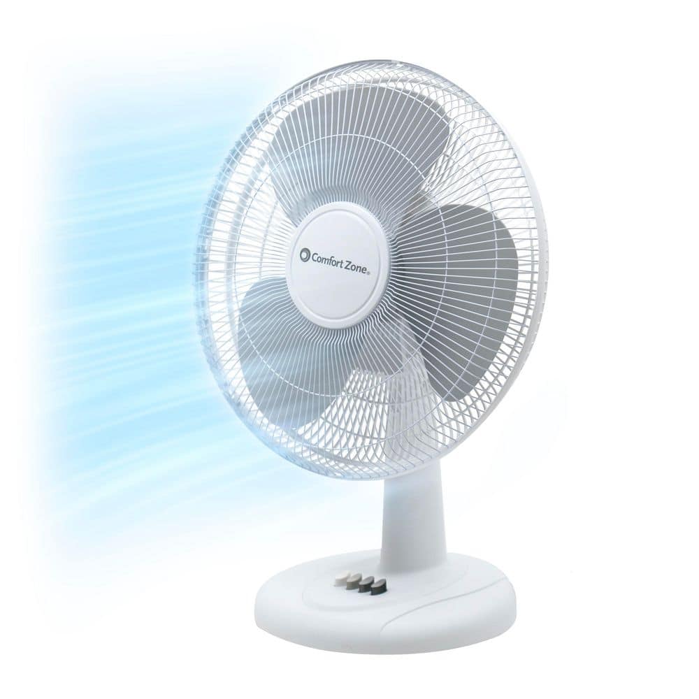<R> 12" OSCILLATING FAN       TABLE TOP 3 SPEED