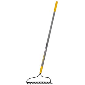 16-TINE WELDED BOW RAKE WITH  CUSHION END GRIP ON WOOD HANDL