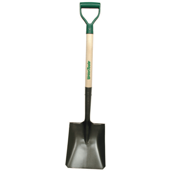 SQUARE POINT SHOVEL WITH      POLY D-GRIP