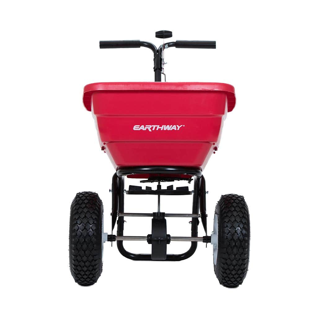 80 POUND COMMERCIAL BROADCAST SPREADER WITH 13 IN. PNEUMATIC STUD TIRES