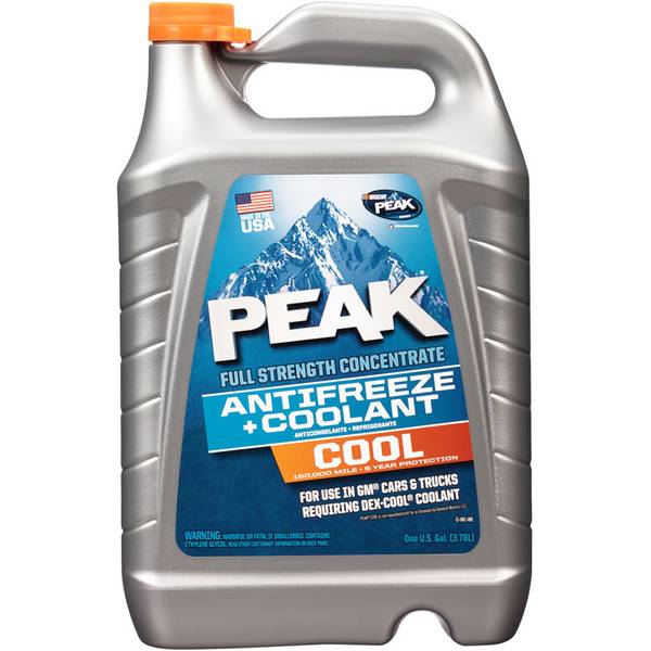 PEAK COOL FULL STRENGTH       ORANGE ANTIFREEZE/COOLANT