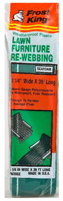 <C> BLUE 39ft POLY WEB        LAWN FURNITURE RE-WEBBING