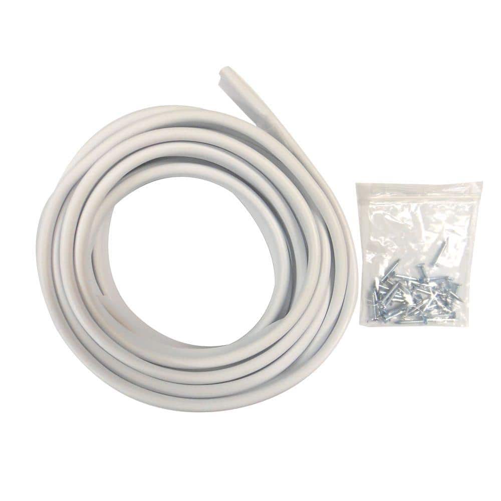 <S> <C> 1/2"X1/4" WHT VINYL TU