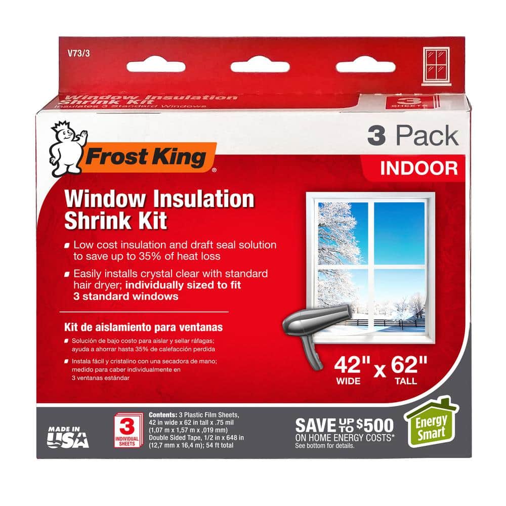 42"X62" WINDOW INSUL KIT - 3PK