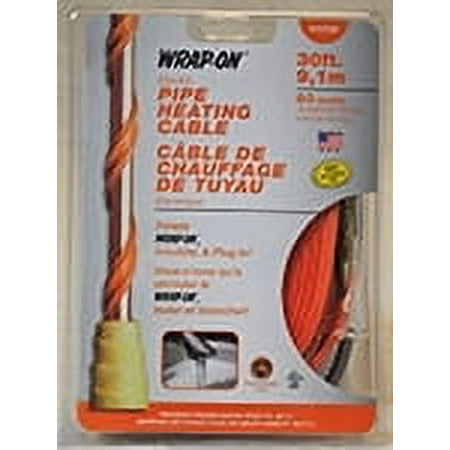 30' PIPE HEATING CABLE        WITH THERMOSTAT & LIGHT