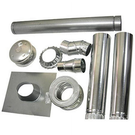 <C> *3" VERT VENT KIT-f/MHU45 W/PIPE ELBO THIMBL COLLAR& CAP